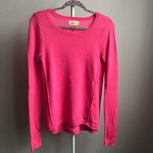 bright pink sweater